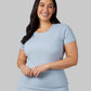 WOMEN'S SOFT RIB FITTED T-SHIRT