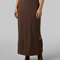 WOMEN'S SOFT RIB MAXI SKIRT