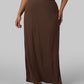 WOMEN'S SOFT RIB MAXI SKIRT