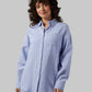 WOMEN'S SOFT GAUZE OVERSIZED LONG SLEEVE BUTTON-UP
