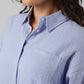 WOMEN'S SOFT GAUZE OVERSIZED LONG SLEEVE BUTTON-UP