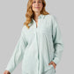 WOMEN'S SOFT GAUZE OVERSIZED LONG SLEEVE BUTTON-UP