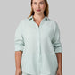 WOMEN'S SOFT GAUZE OVERSIZED LONG SLEEVE BUTTON-UP