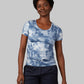 WOMEN'S COOL PRINTED FITTED T-SHIRT