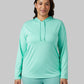 WOMEN'S COOL LONG SLEEVE HOODED T-SHIRT