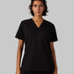WOMEN'S CHEST POCKET V-NECK SCRUB TOP