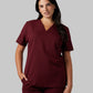 WOMEN'S CHEST POCKET V-NECK SCRUB TOP