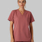 WOMEN'S CHEST POCKET V-NECK SCRUB TOP