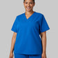 WOMEN'S CHEST POCKET V-NECK SCRUB TOP