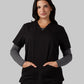 WOMEN'S 2-POCKET V-NECK SCRUB TOP