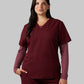 WOMEN'S 2-POCKET V-NECK SCRUB TOP
