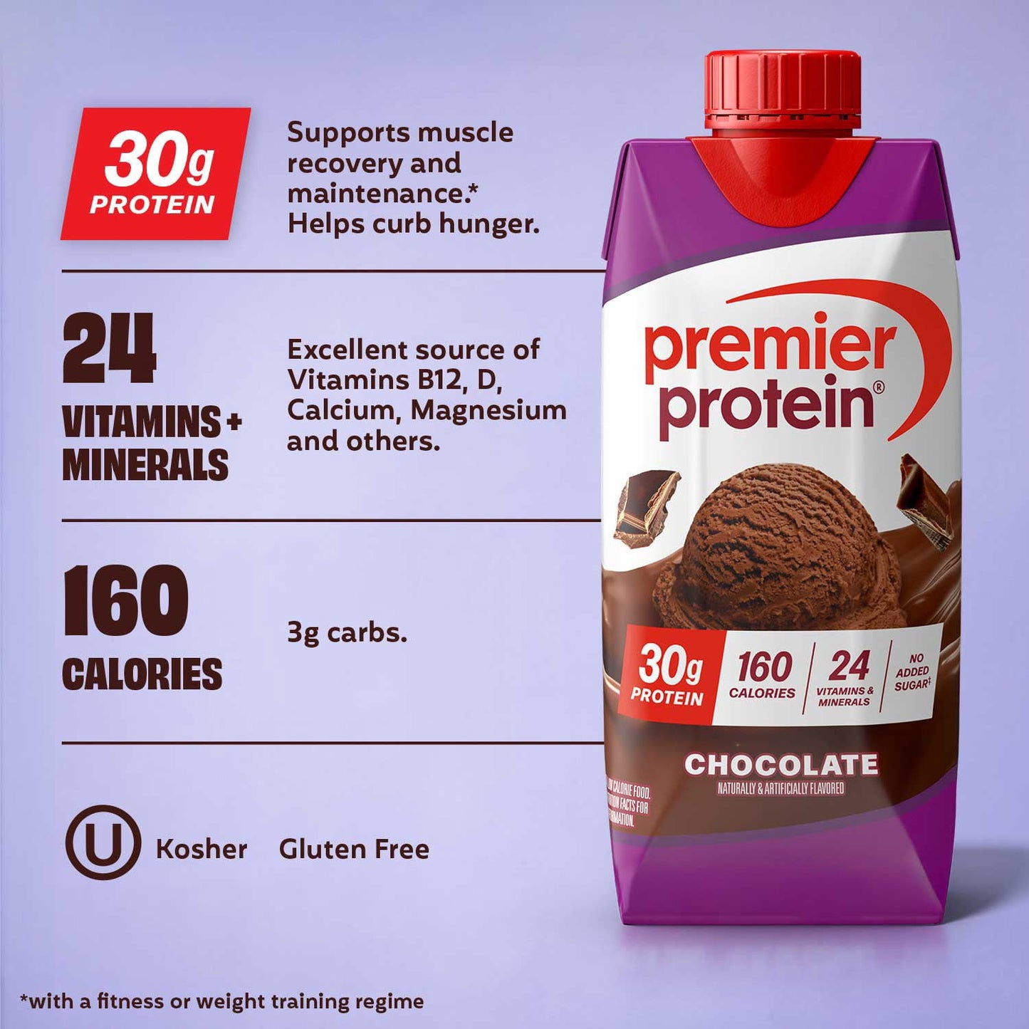 Premier Protein 30g High Protein Shake, Chocolate, 11 fl. oz., 15 pk.