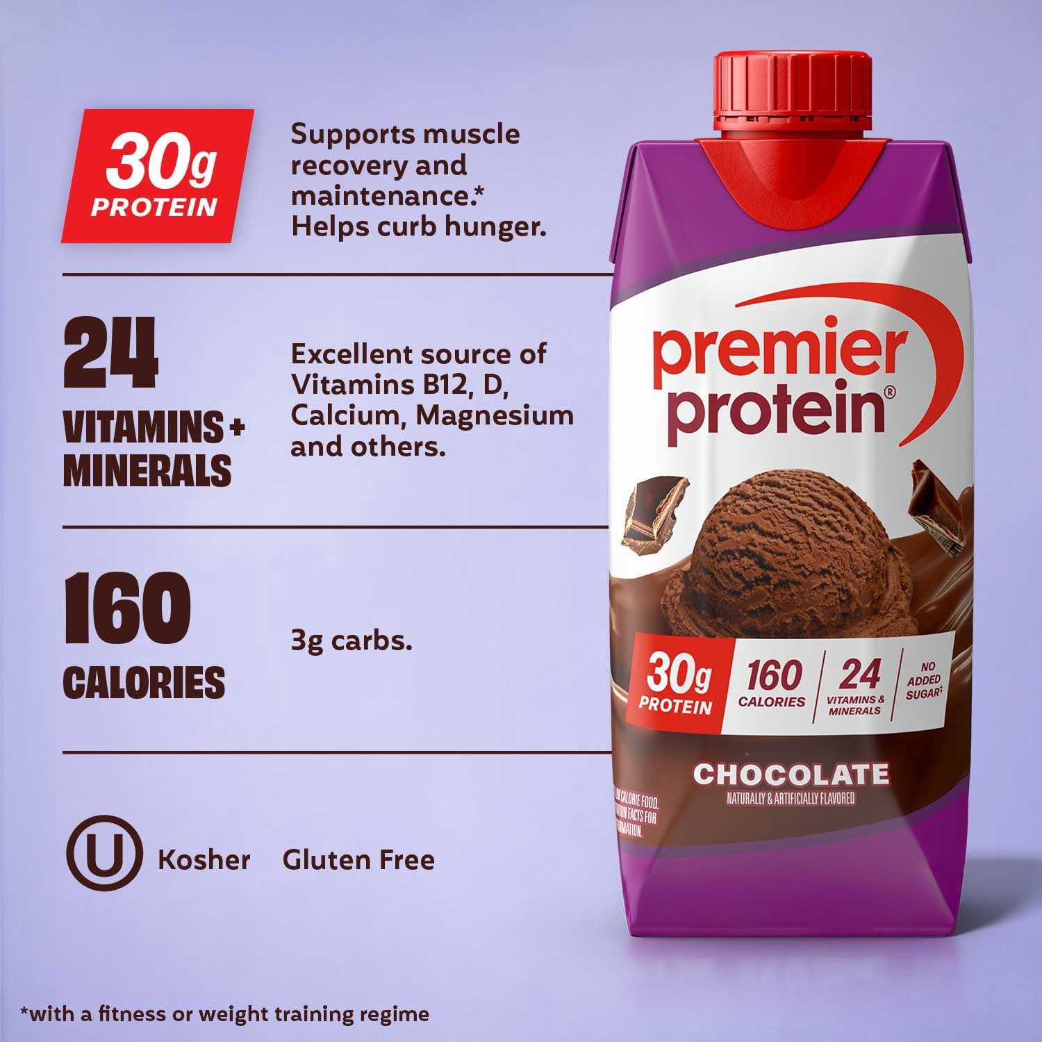 Premier Protein 30g High Protein Shake, Chocolate, 11 fl. oz., 15 pk.
