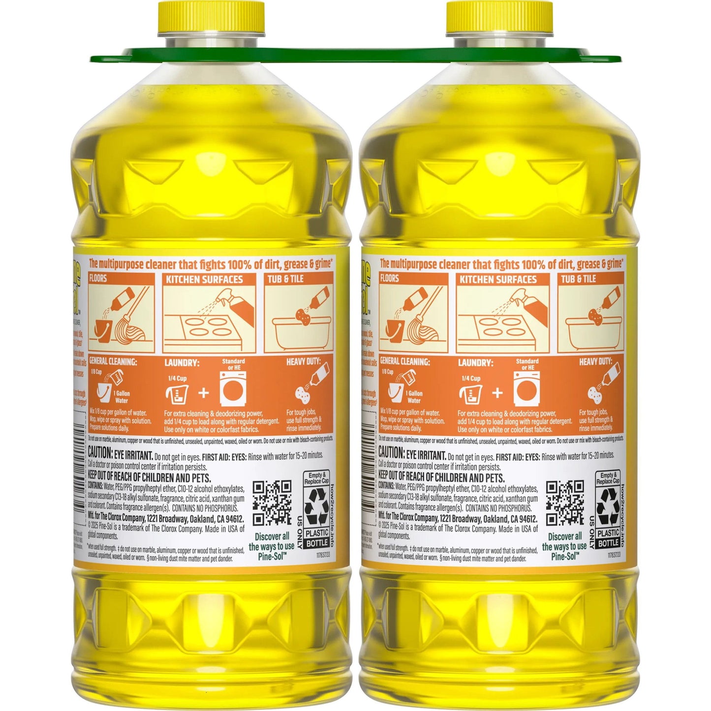 Pine-Sol Multi-Surface Cleaner, Lemon Scent, 2 ct., 120 fl. oz.