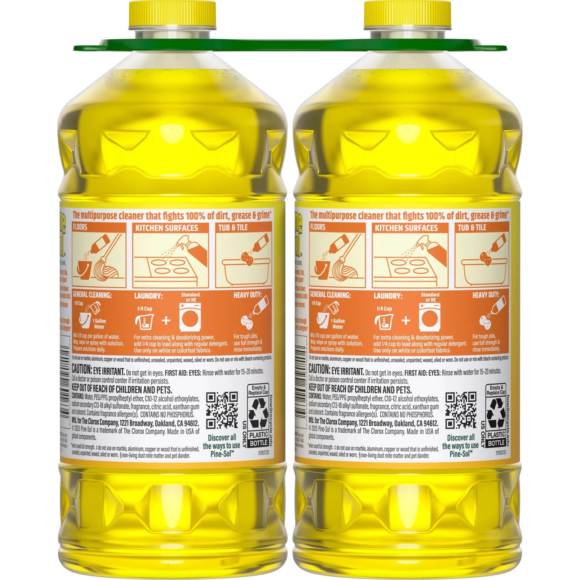Pine-Sol Multi-Surface Cleaner, Lemon Scent, 2 ct., 120 fl. oz.