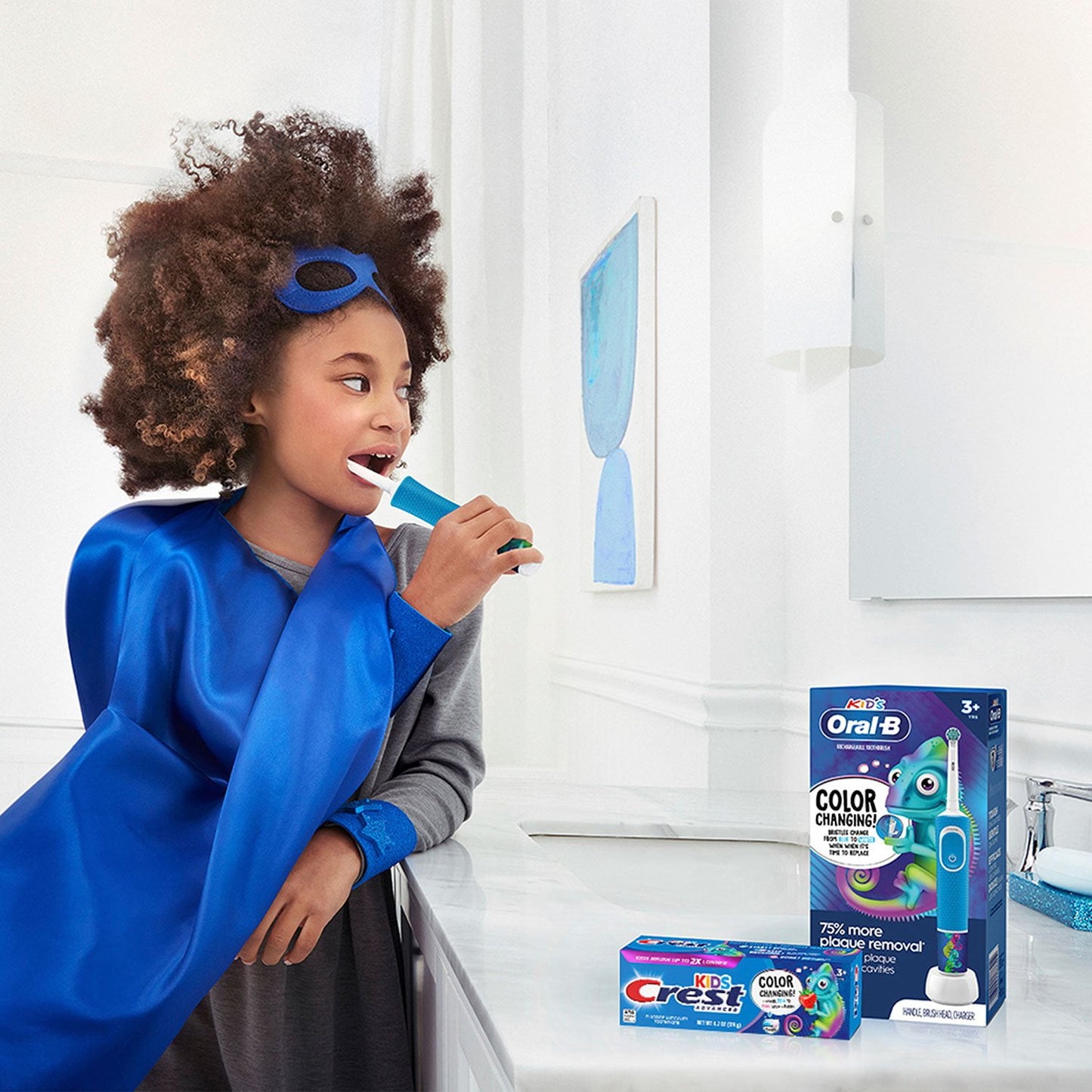 Crest Kid's Advanced Color Changing Toothpaste, Strawberry, 4.2 oz., 4 pk.