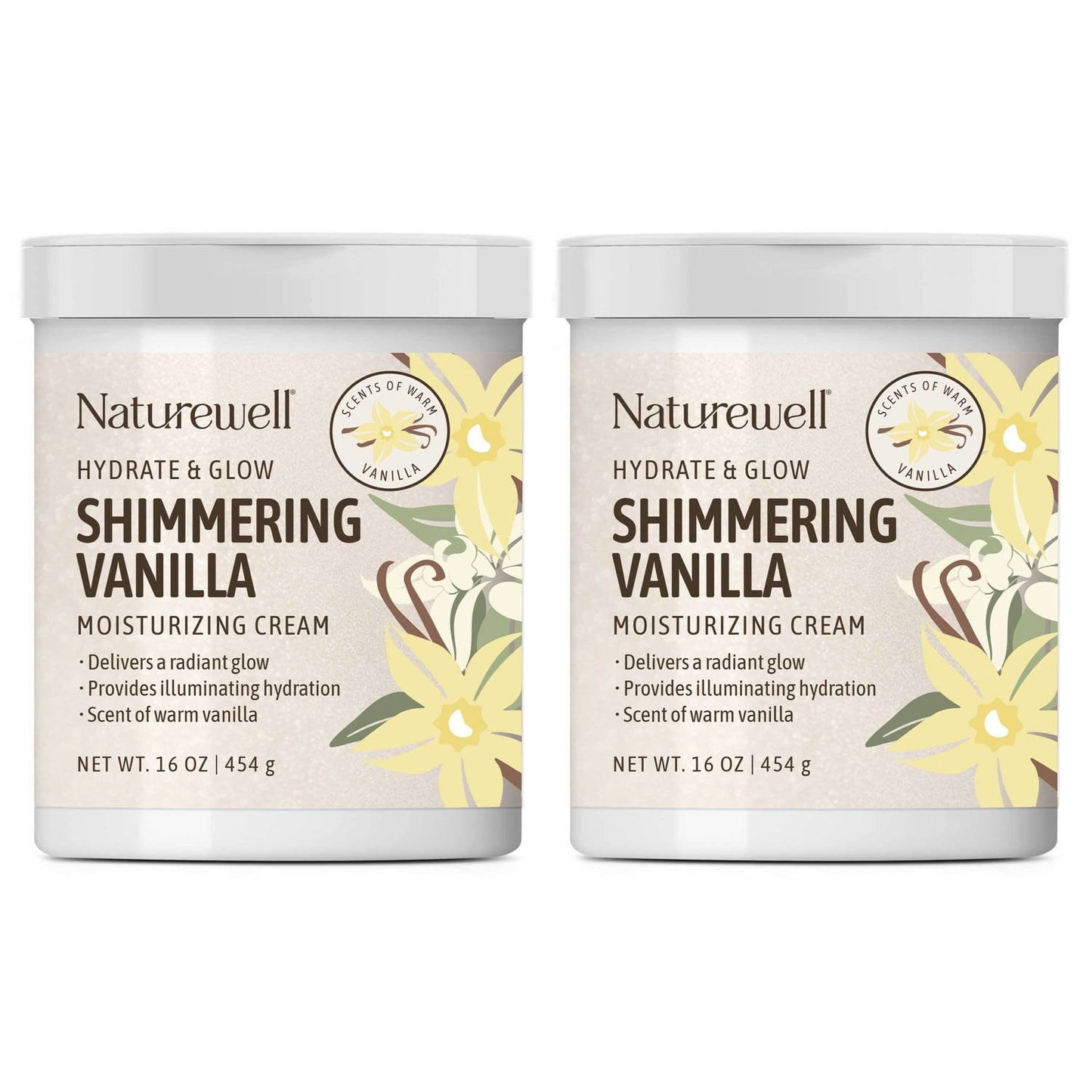 NatureWell Shimmering Moisturizing Cream, 16 oz., 2 pk.