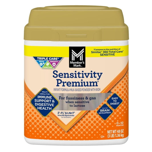 Member's Mark Sensitivity Premium Baby Formula, 48 oz.
