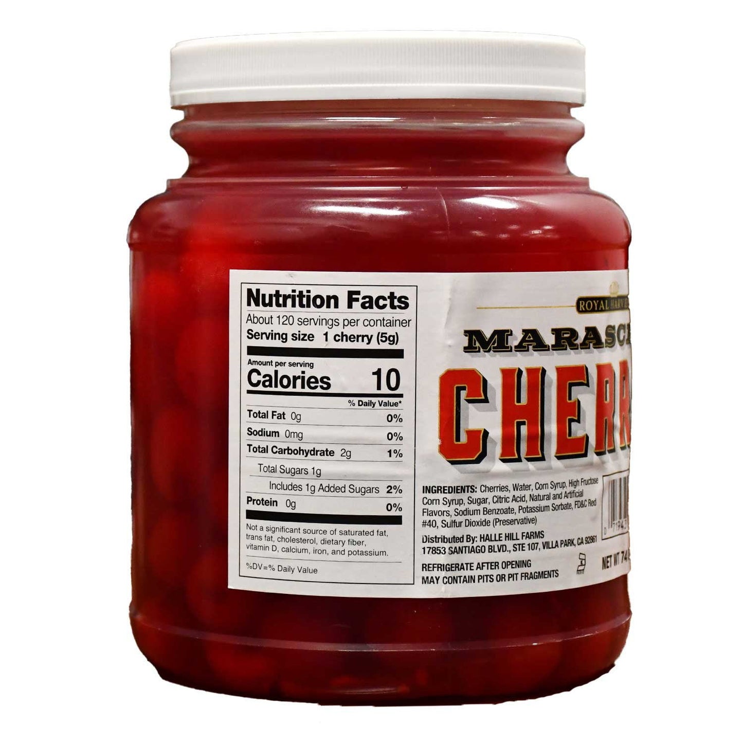 Royal Harvest Maraschino Cherries, 74 oz.