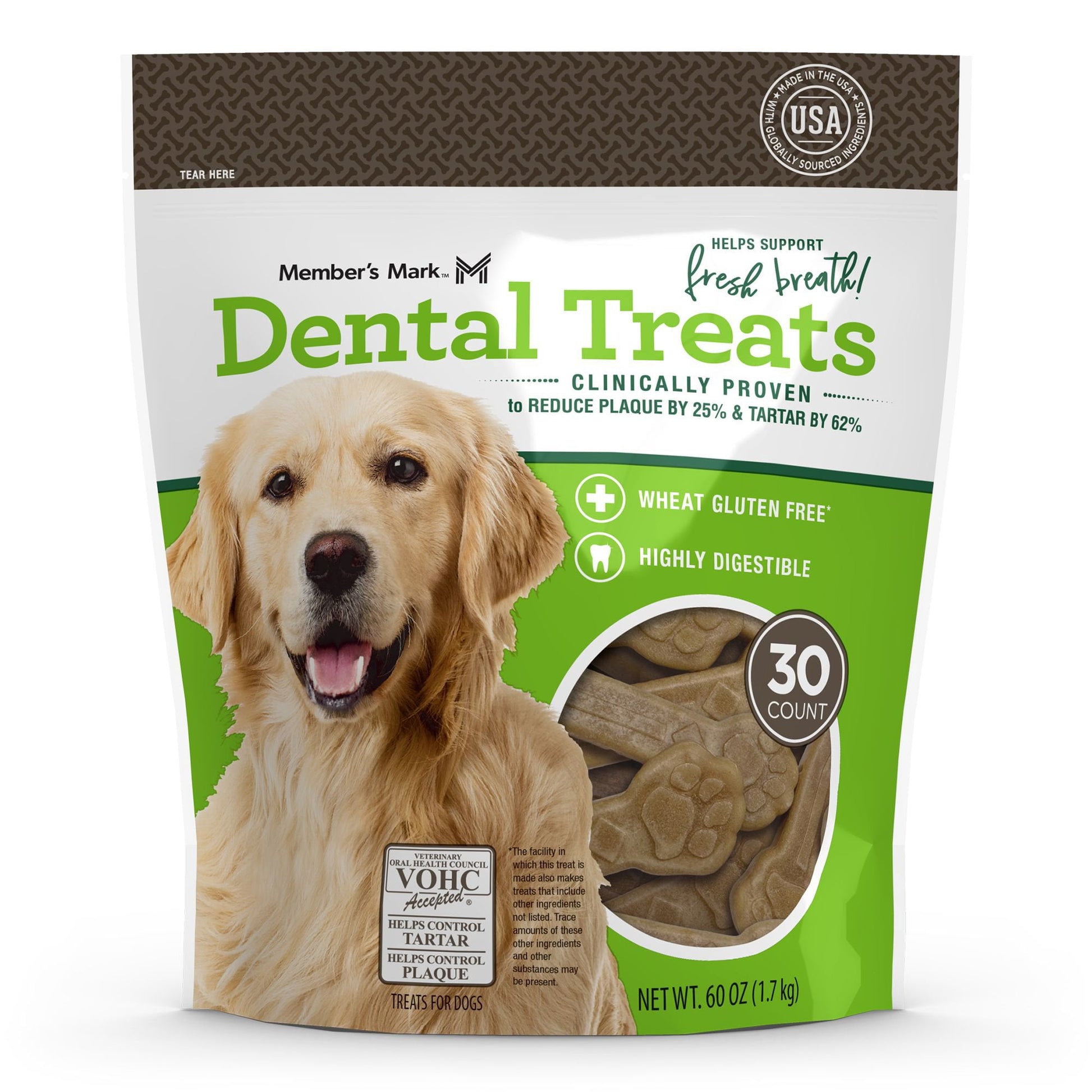 Member's Mark Dental Chew Treats for Dogs, 30 ct.