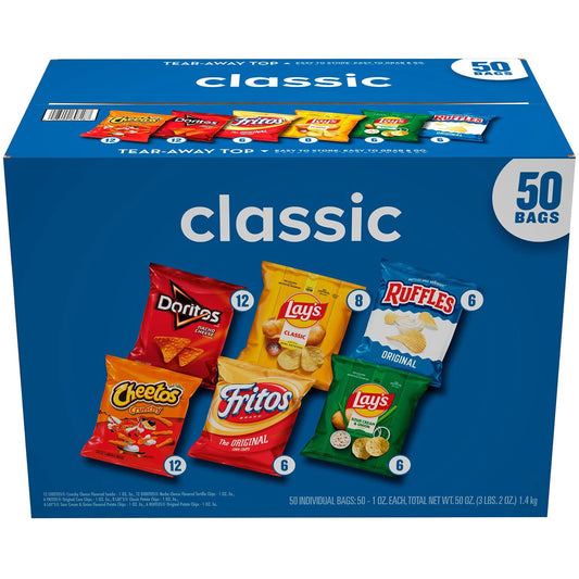 Frito-Lay Classic Mix Variety Pack Chips, 50 pk.