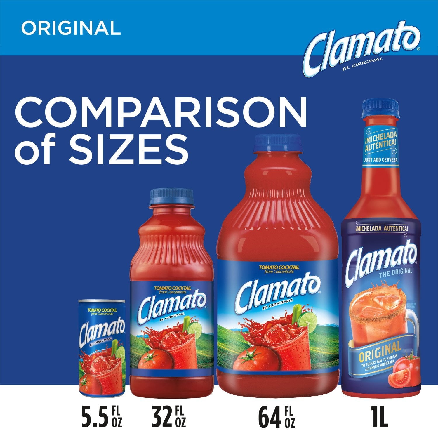 Clamato Original Tomato Cocktail 64 fl. oz., 2 pk.