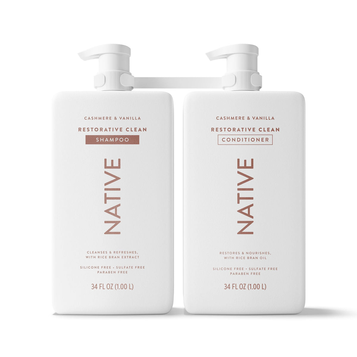 Native Restorative Clean Shampoo + Conditioner, 34 fl. oz., 2pk.