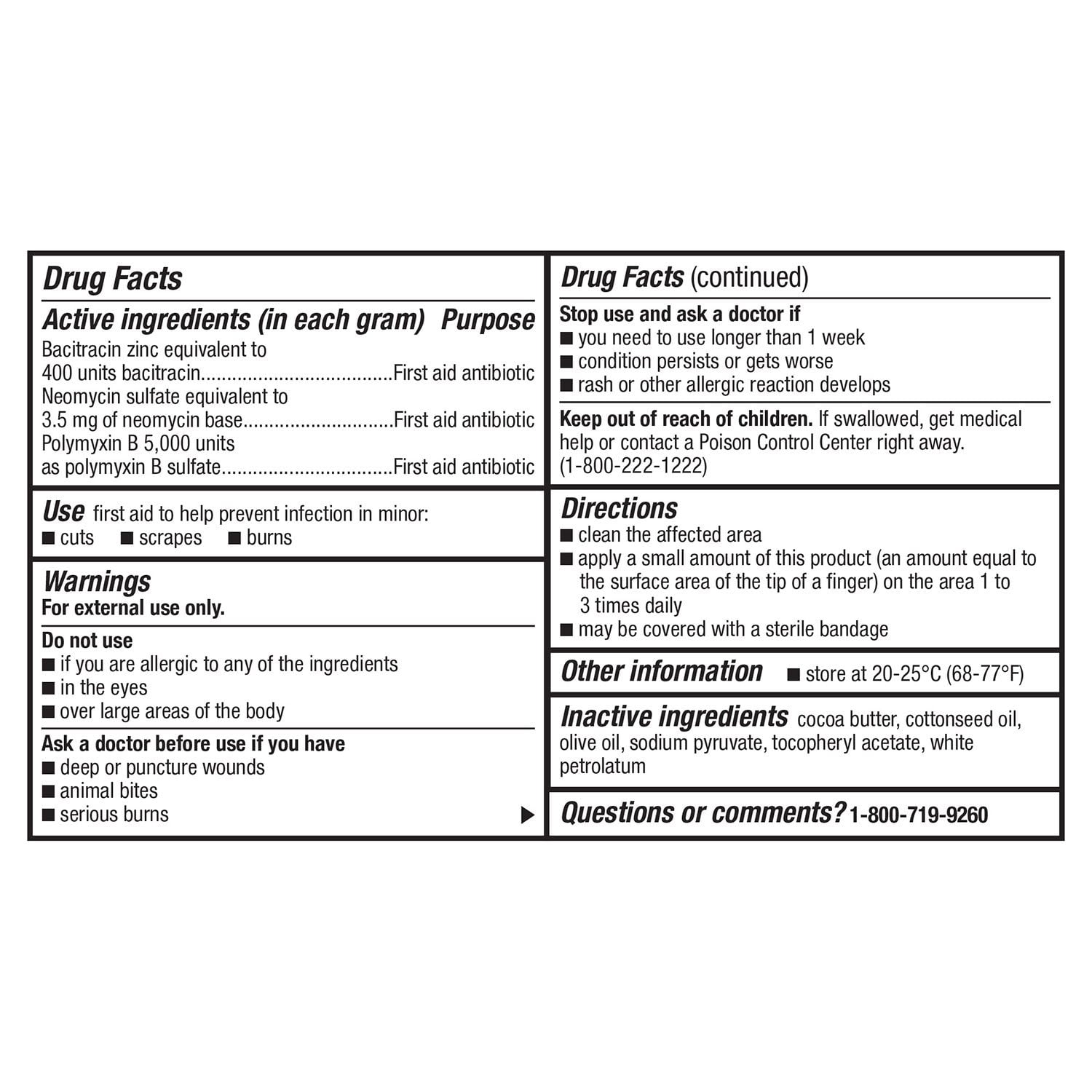 Members Mark First Aid Triple Antibiotic Infection Protection Ointment, 1 fl. oz., 3 pk.