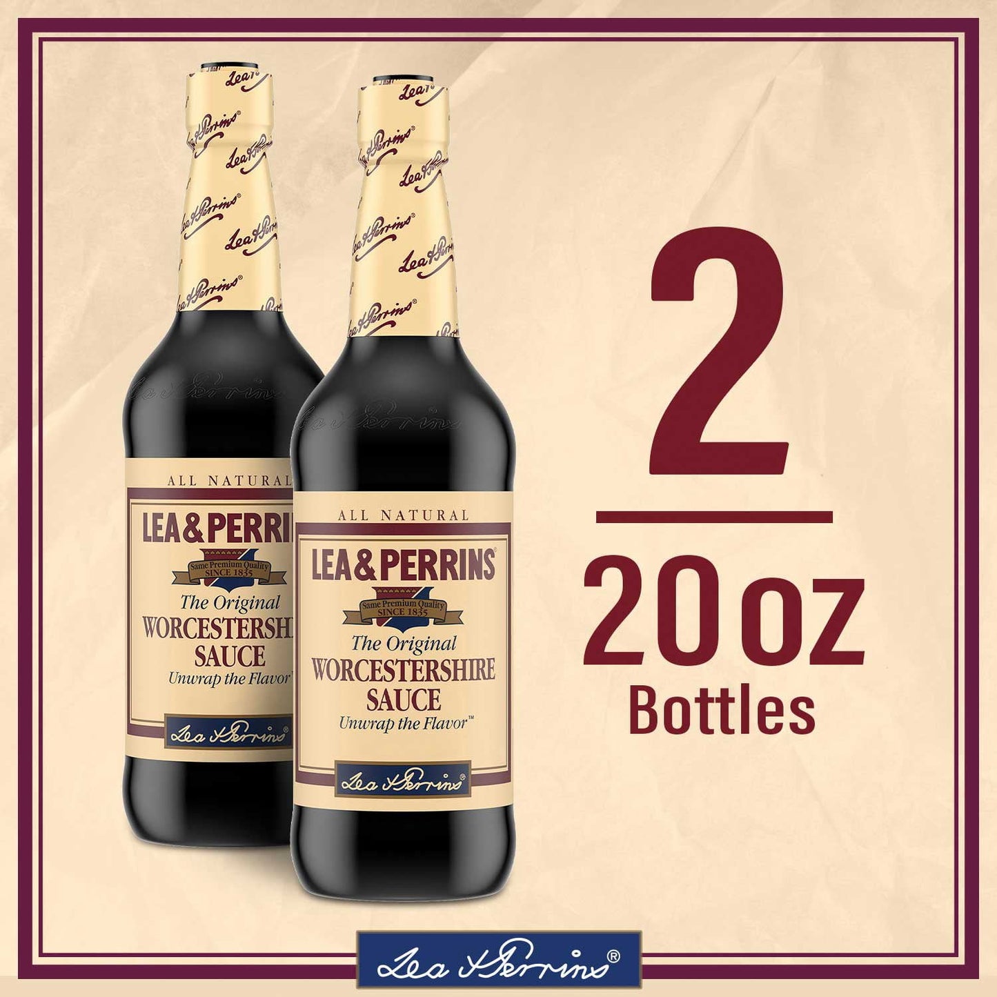 Lea & Perrins The Original Worcestershire Sauce, 20 oz., 2 pk.