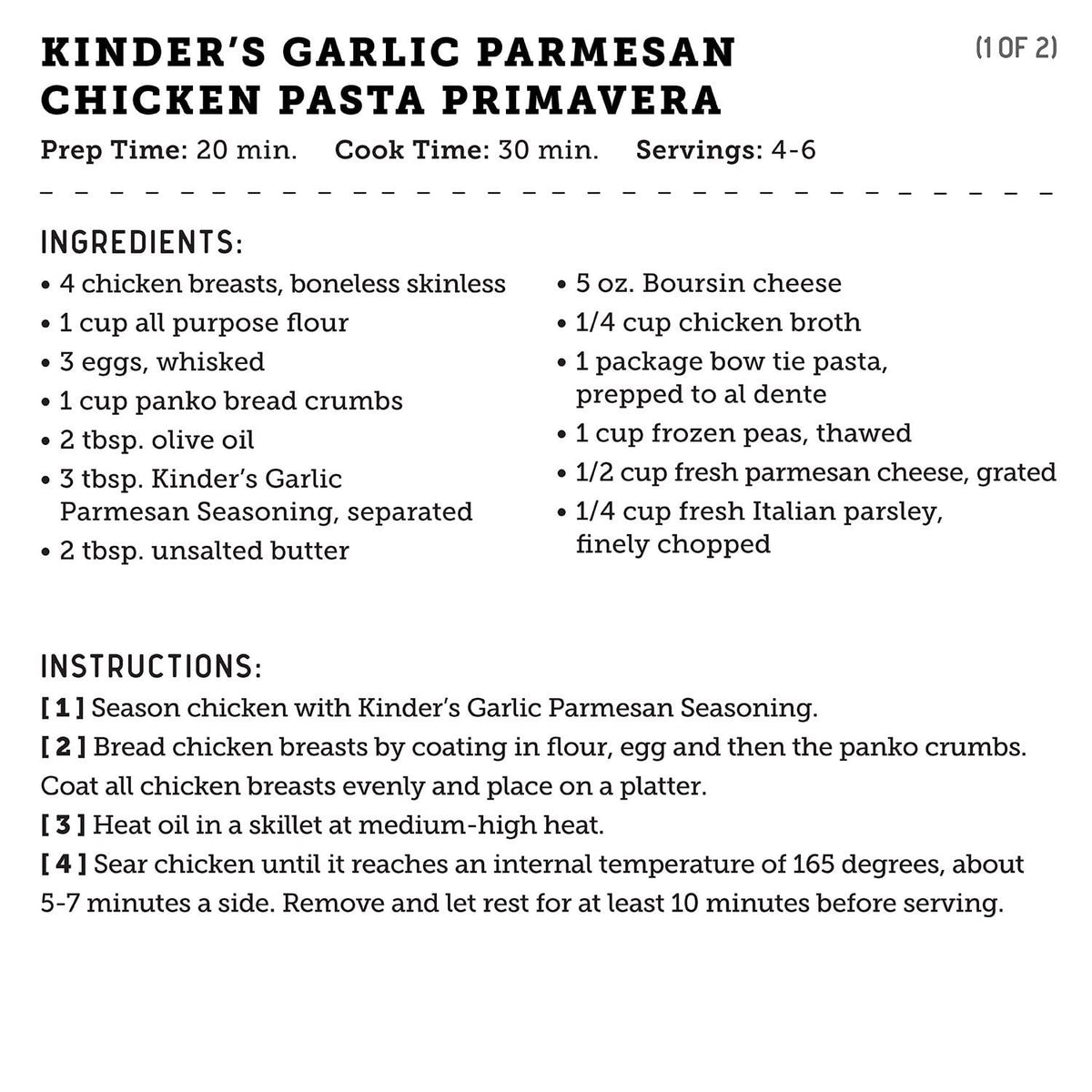 Kinder's Garlic Parmesan Seasoning, 9.1 oz.