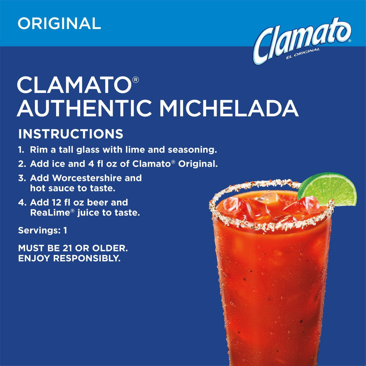 Clamato Original Tomato Cocktail 64 fl. oz., 2 pk.