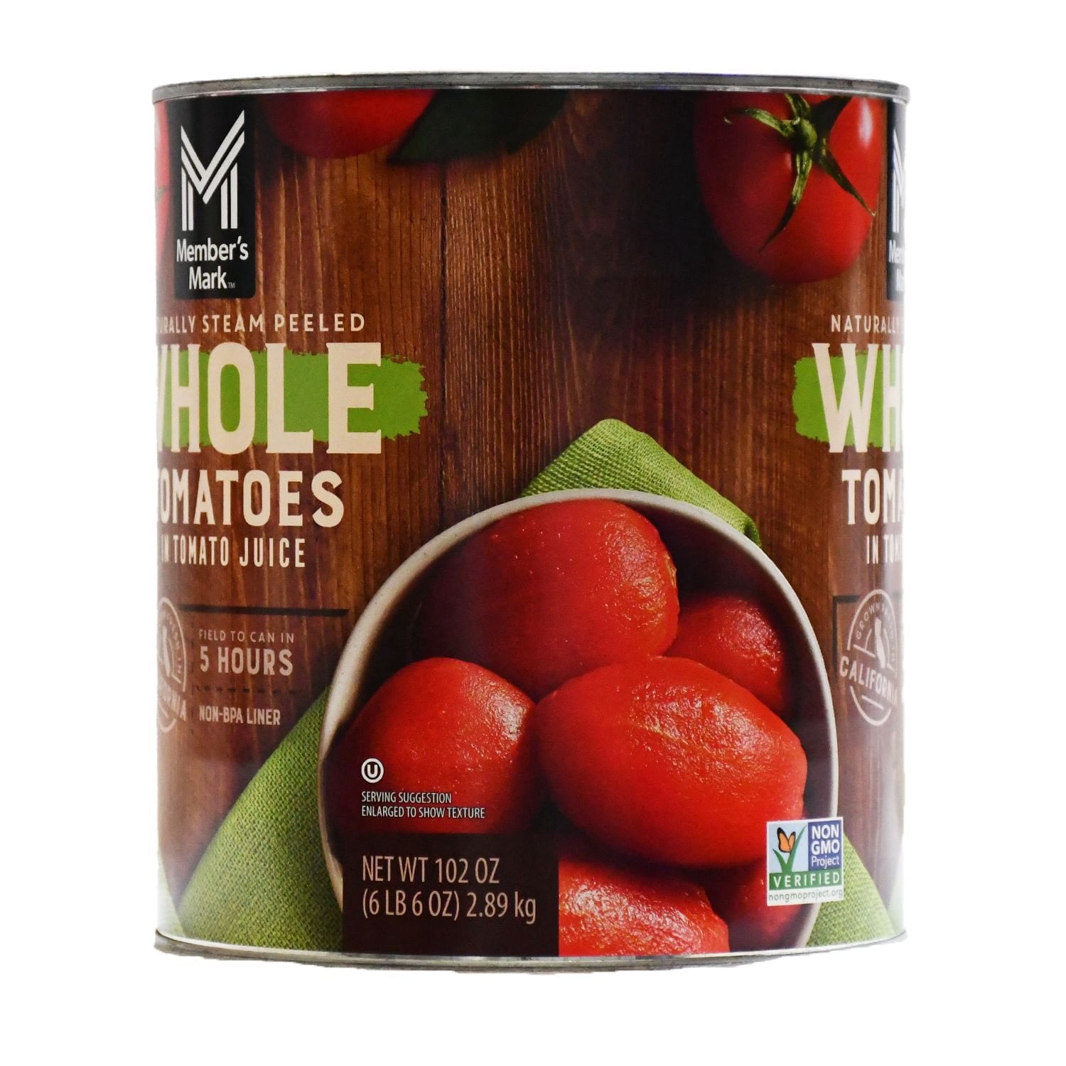 Member's Mark Whole Peeled Tomatoes In Tomato Juice, 102 oz.