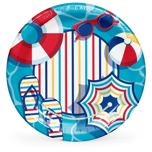Member's Mark Summer Paper Plates, 10", 85 ct.