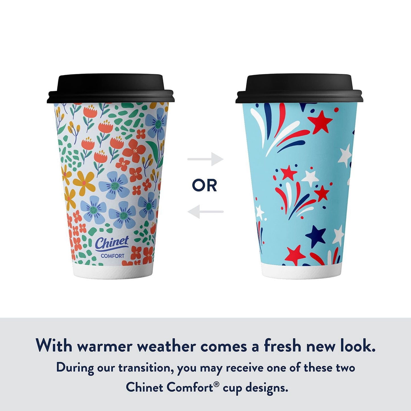 Chinet Comfort Cup and Lids, 16 oz. 70 ct.