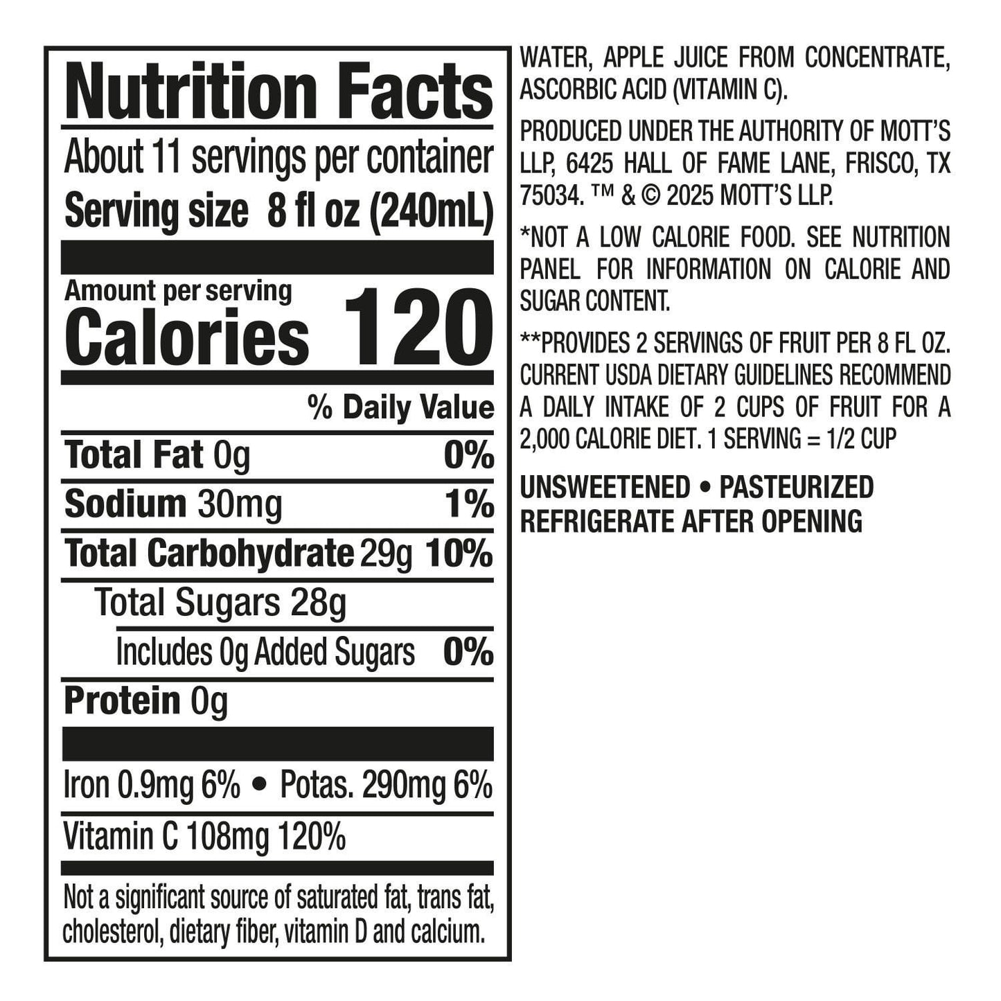 Mott's 100% Apple Juice 86 fl. oz., 2 pk.