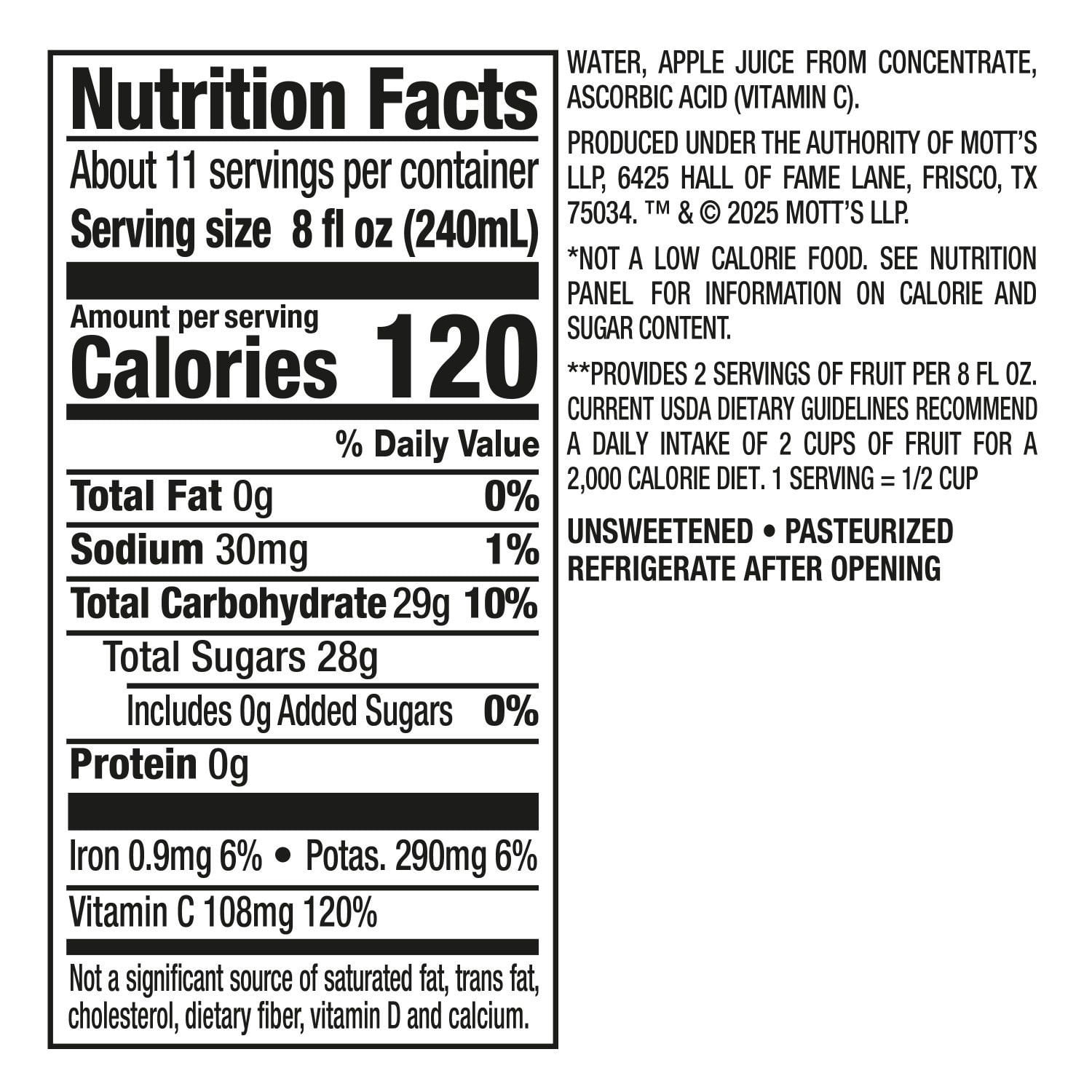 Mott's 100% Apple Juice 86 fl. oz., 2 pk.