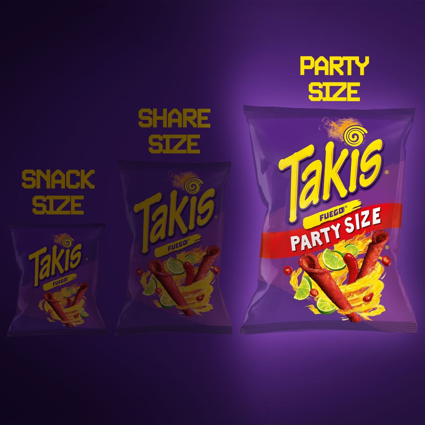 Takis Fuego Rolled Tortilla Chips, Party Size, 24.7 oz.