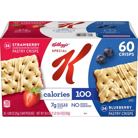Special K Pastry Crisp Bars, Variety Pack, 60 ct.