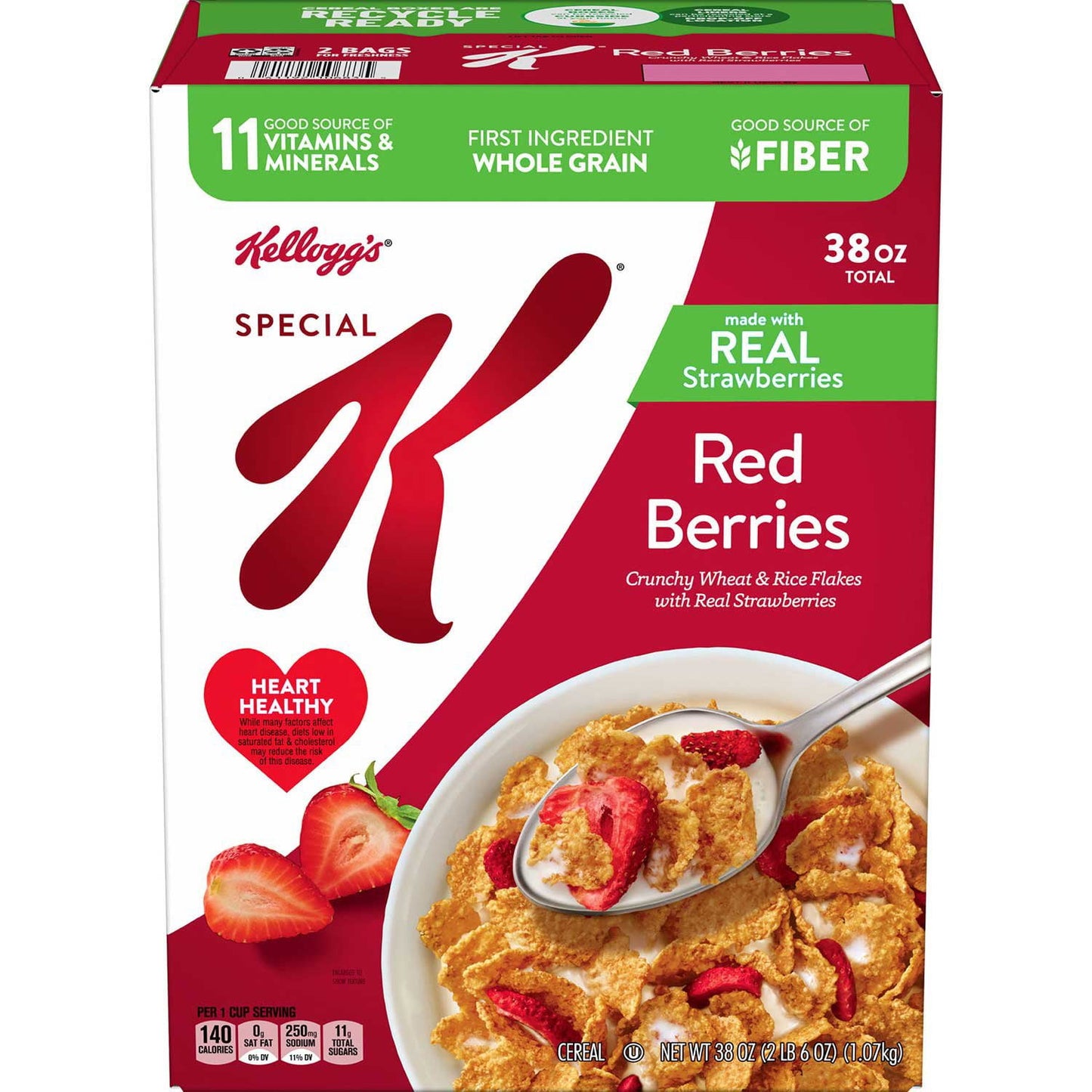 Special K Red Berries Cereal, 38 oz.