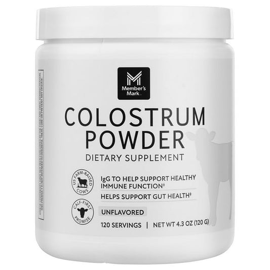 Member's Mark Colostrum Powder, Unflavored, 120 g.