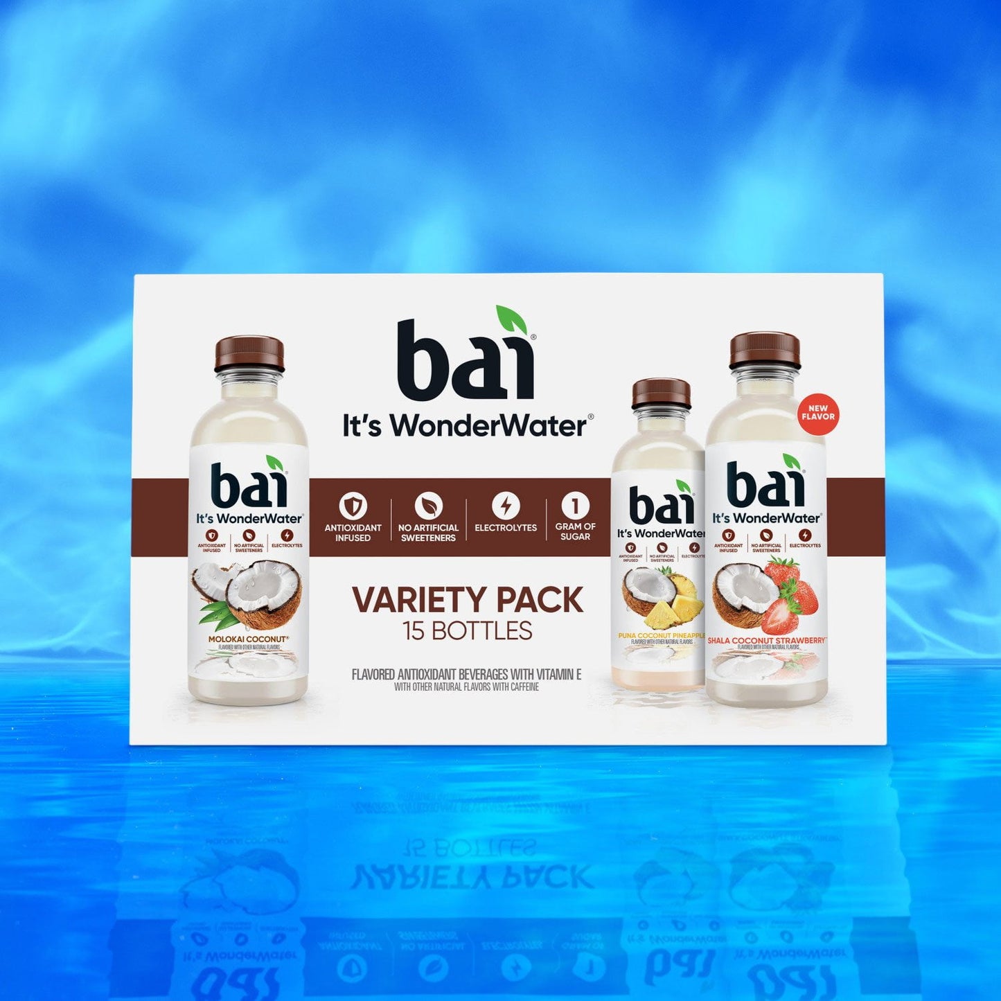 Bai Coconut Flavored Water Variety Pack 18 fl. oz., 15 pk.