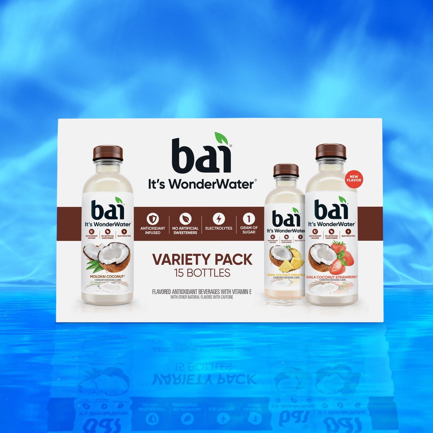 Bai Coconut Flavored Water Variety Pack 18 fl. oz., 15 pk.