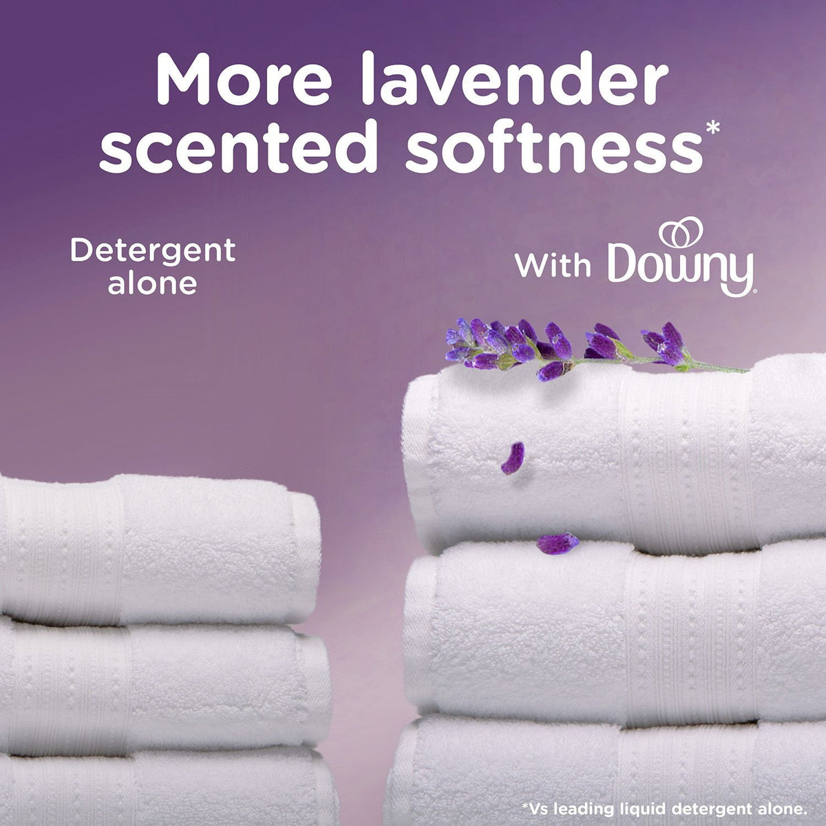 Downy Ultra Soft + Calm Liquid Fabric Softener, Lavender and Vanilla Bean, 164 Loads, 111 fl. oz.