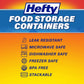 Hefty Food Storage Containers Two Compartment with Lids 32 fl. oz., 50 pcs