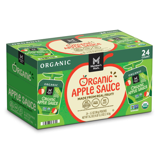 Member’s Mark Organic Apple Sauce Pouches, 24 ct.