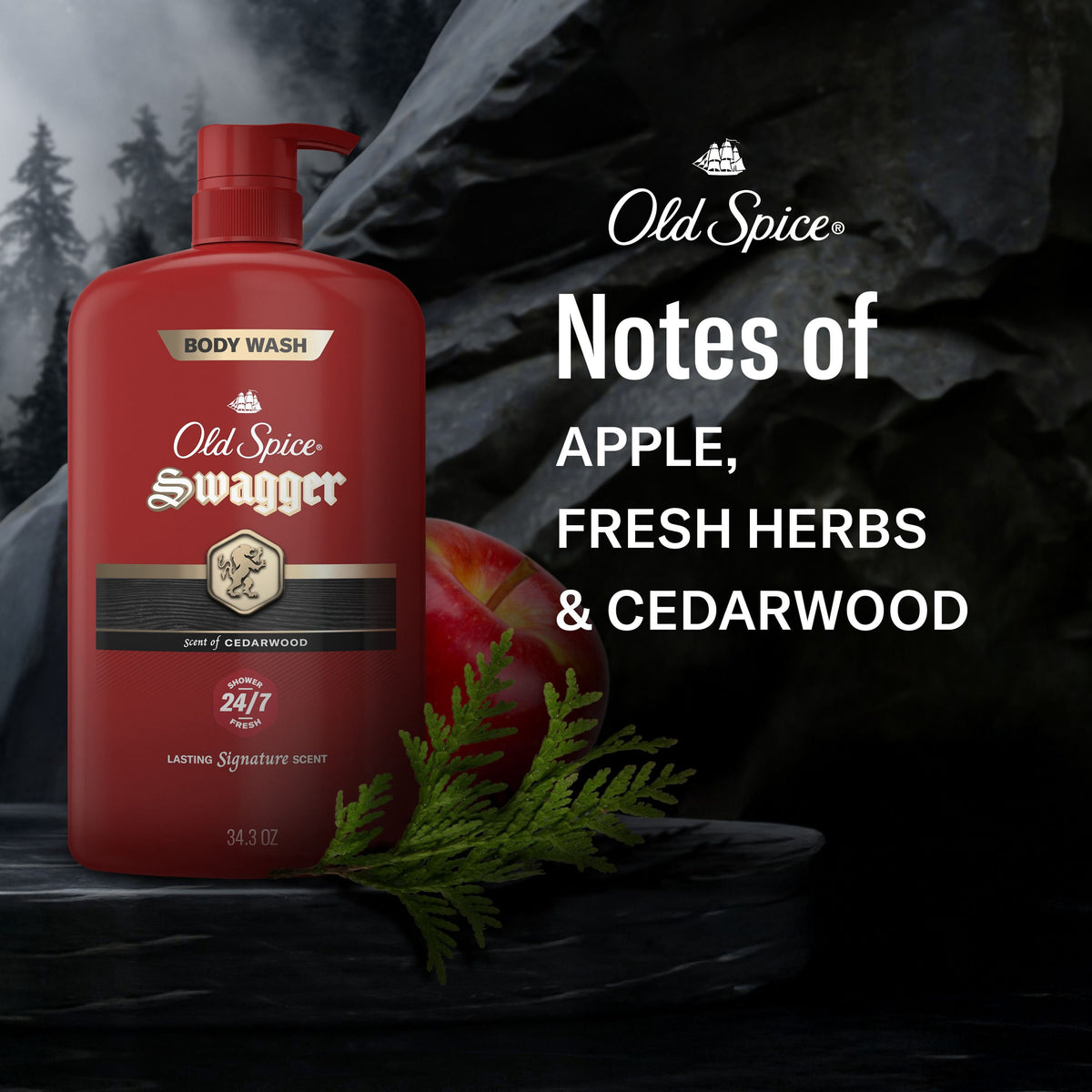 Old Spice Swagger Red Collection Men's Body Wash, 34.3 fl. oz., 2 pk.