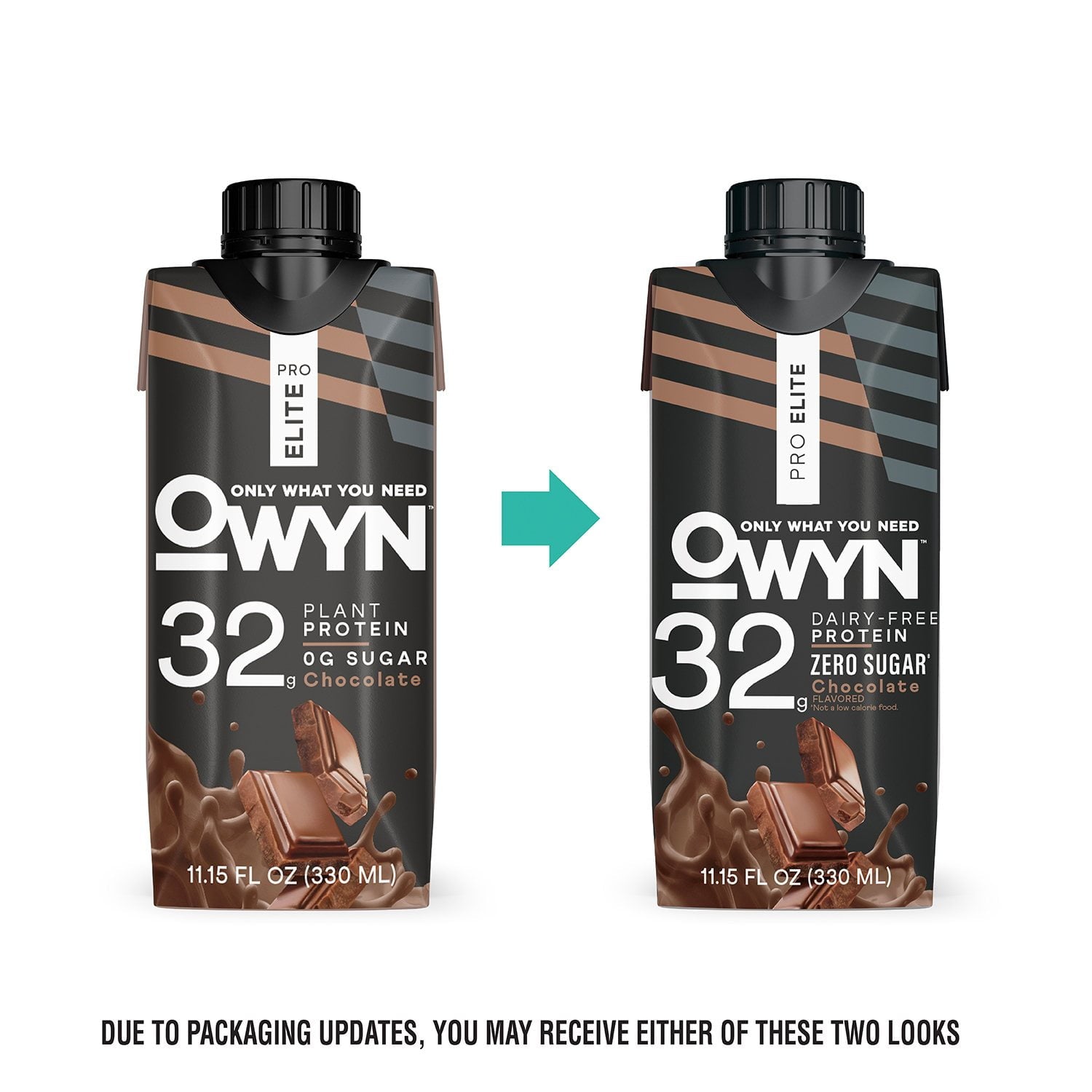 OWYN Pro Elite 32g Keto Plant Protein Shake, Chocolate 11.15 fl. oz., 15 pk.