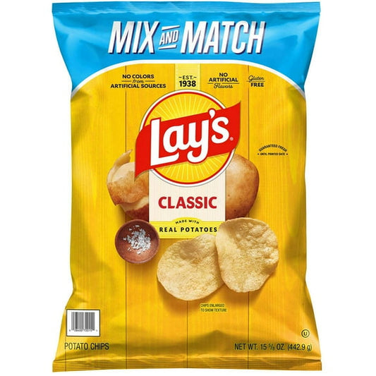 Lay's Classic Potato Chips, 15.625 oz.