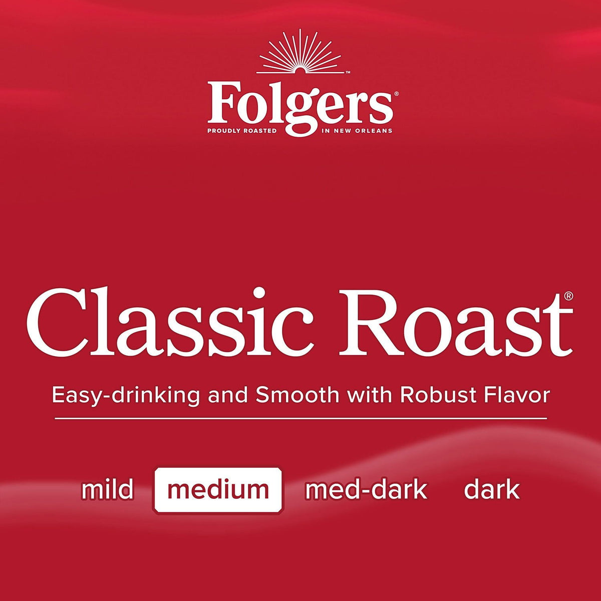 Folgers Classic Roast Instant Coffee Crystals, 16 oz.