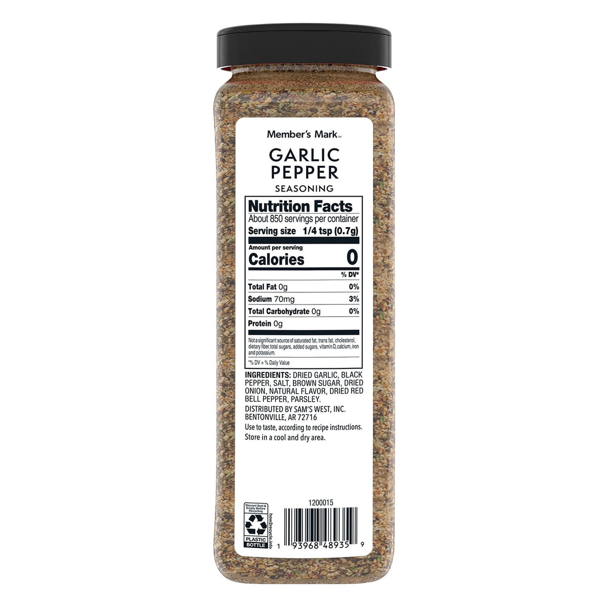 Member’s Mark Garlic Pepper Seasoning, 21 oz.